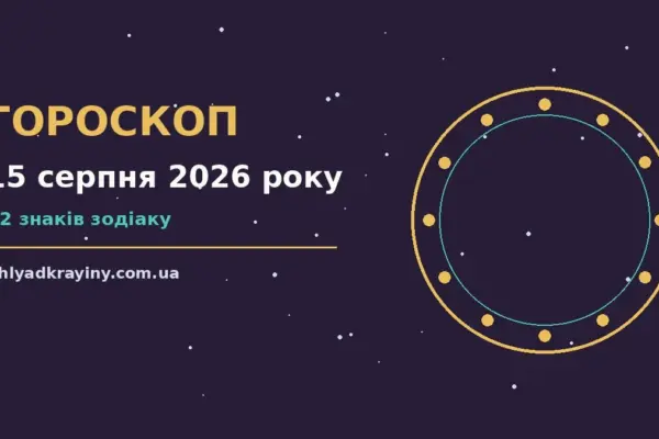 Гороскоп на 15 серпня 2026 року: можливості цього дня для впевненого початку дня