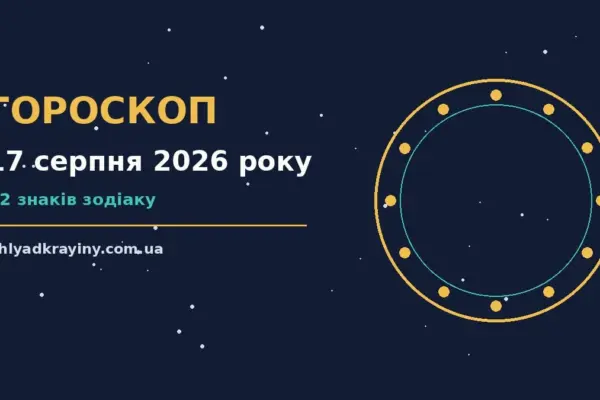 Гороскоп на 17 серпня 2026 року: можливості цього дня для впевненого початку дня