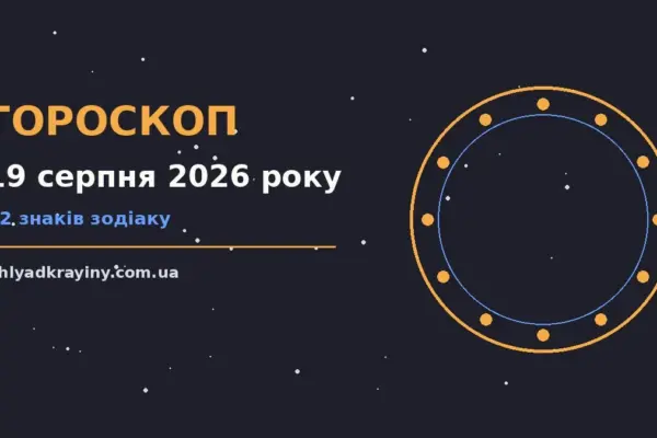 Гороскоп на 19 серпня 2026 року: можливості цього дня для впевненого початку дня