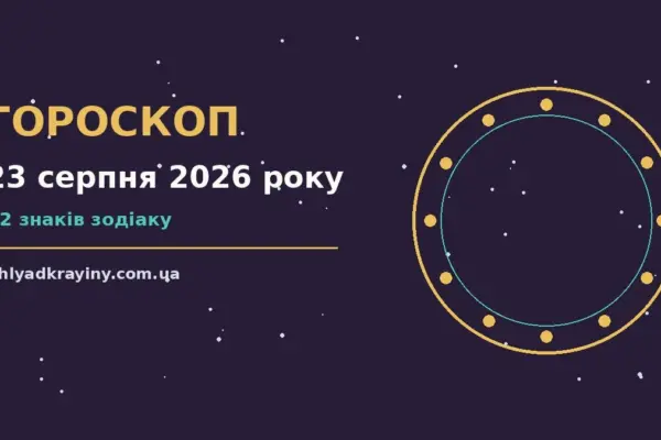 Гороскоп на 23 серпня 2026 року: можливості цього дня для впевненого початку дня