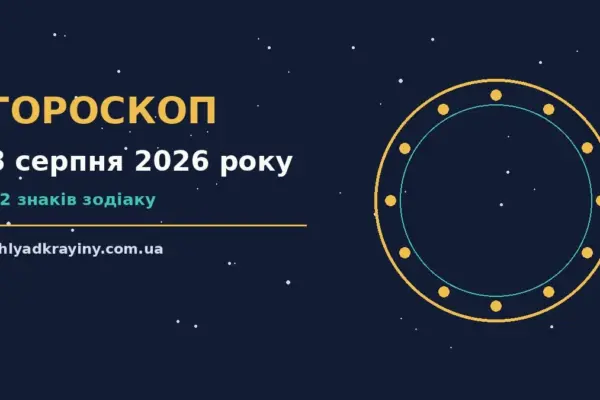 Гороскоп на 8 серпня 2026 року: можливості цього дня для впевненого початку дня