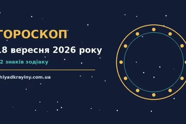 Гороскоп на 18 вересня 2026 року: можливості цього дня для впевненого початку дня
