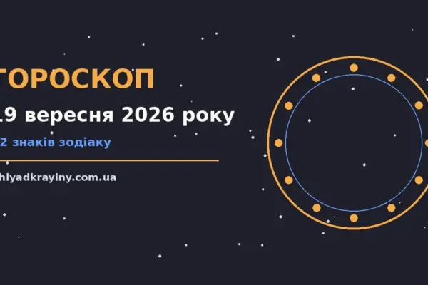 Гороскоп на 19 вересня 2026 року: можливості цього дня для впевненого початку дня