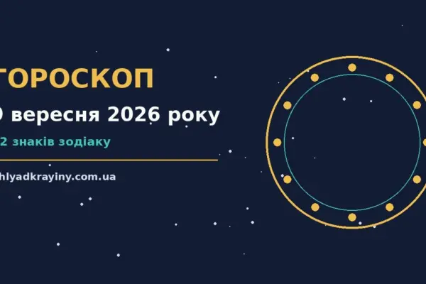 Гороскоп на 9 вересня 2026 року: можливості цього дня для впевненого початку дня
